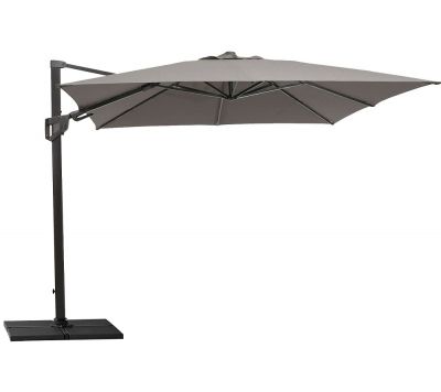 Hyde Luxe Tilt Parasol Sonnenschirm Taupe Inklusiv Fuß Cane-Line